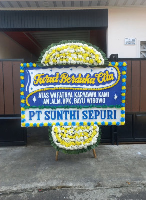 Papan Bunga Duka di Berbek
